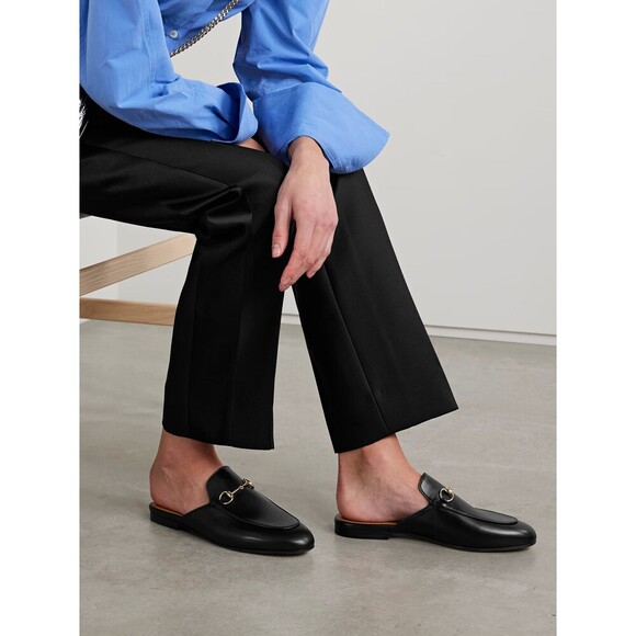 Gucci Princetown Leather Mules with Horsebit – Black – Size 37.5 - Picture 11 of 11